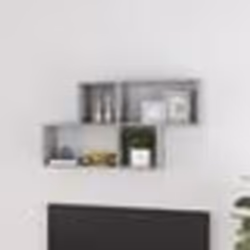 vidaXL Étagère murale Gris béton 100x18x53 cm Bois d’ingénierie - TU