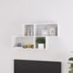vidaXL Étagère murale Blanc brillant 100x18x53 cm Bois d’ingénierie - TU