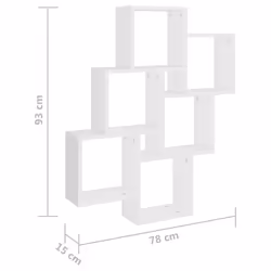 VidaXL 807169 étagères Bois Blanc - Vue supplémentaire 6