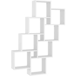 Vidaxl - tagère murale de conception cubique moderne avec 8 compartiments de couleurs différentes Couleur : Blanc