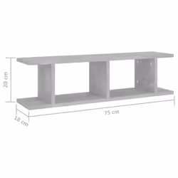 VidaXL 807191 étagères Bois Gris - Vue supplémentaire 7