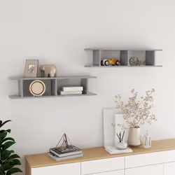VidaXL 807200 étagères Bois Gris