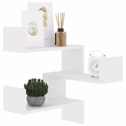 VidaXL 807223 étagères Bois Blanc - Vue supplémentaire 4