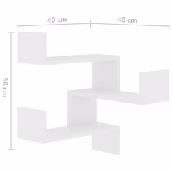 VidaXL 807223 étagères Bois Blanc - Vue supplémentaire 8