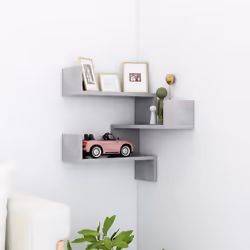 VidaXL 807231 étagères Bois Gris