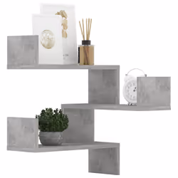VidaXL 807232 étagères Bois Gris - Vue supplémentaire 4