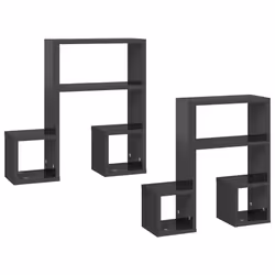 VidaXL 807249, Bois, Gris, 500 mm, 150 mm, 500 mm, 2 pièce(s)