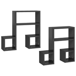 VidaXL 807249 étagères Bois Gris