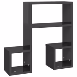 VidaXL 807249 étagères Bois Gris - Vue supplémentaire 4