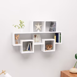 VidaXL 807250 étagères Panneau aggloméré Blanc