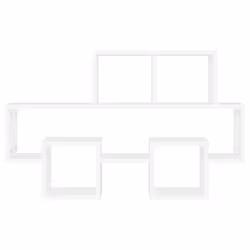 VidaXL 807250 étagères Panneau aggloméré Blanc