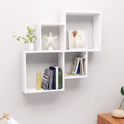 VidaXL 807259 étagères Bois Blanc - Vue supplémentaire 2