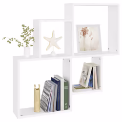 VidaXL 807259 étagères Bois Blanc - Vue supplémentaire 4