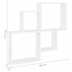 VidaXL 807259 étagères Bois Blanc - Vue supplémentaire 5