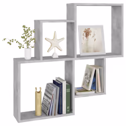 VidaXL 807263 étagères Bois Gris - Vue supplémentaire 5