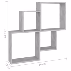 VidaXL 807263 étagères Bois Gris - Vue supplémentaire 6