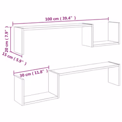VidaXL 807271 étagères Bois - Vue supplémentaire 8