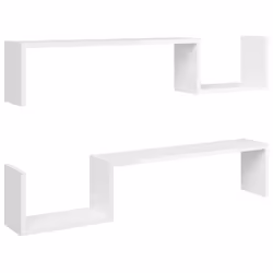 VidaXL 807274, Bois, Blanc, 1000 mm, 150 mm, 200 mm, 2 pièce(s)