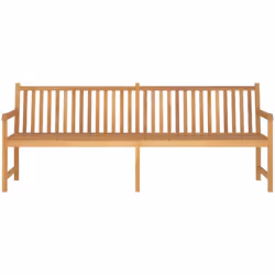 Présentation du Banc de Jardin Le banc de jardin VIDAXL de 228 cm en bois de teck solide est conçu pour offrir un espace de d ...