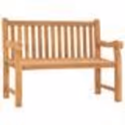 vidaXL Banc de jardin 114 cm bois de teck solide - TU