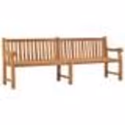 vidaXL Banc de jardin 228 cm bois de teck solide - TU