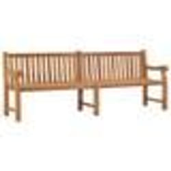 vidaXL Banc de jardin 228 cm bois de teck solide - TU