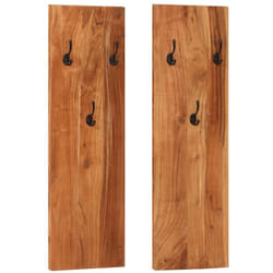 Vidaxl - Porte-manteaux muraux 2 pcs 36x3x110 cm Bois d'acacia massif