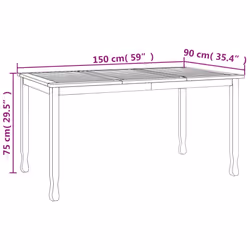 VidaXL 316606 table de jardin - Vue supplémentaire 7