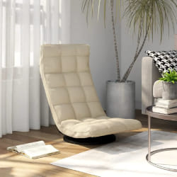 VidaXL Chaise Pivotante - Crème