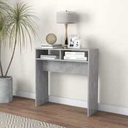 Vidaxl - Table console gris béton 78x30x80 cm bois d'ingénierie