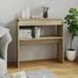vidaXL Table console chêne sonoma 80x30x80 cm bois d'ingénierie - TU