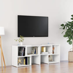 Vidaxl - Meuble tv Blanc 104x30x52 cm Bois d'Äôingénierie