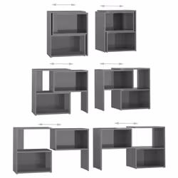 VidaXL 808358 Support TV et centre de divertissement - Vue supplémentaire 6