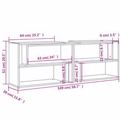 VidaXL 808363 Support TV et centre de divertissement - Vue supplémentaire 8