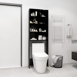 Vidaxl - Meuble pour machine à laver Noir 64x24x190 cm