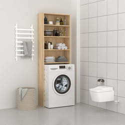 Meuble de machine à laver Chêne sonoma 64x24x190 cm vidaXL