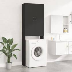 Vidaxl - Meuble pour machine à laver Noir 64x25,5x190 cm