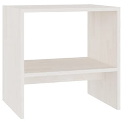 VidaXL 808055 Table de nuit et table de chevet Blanc