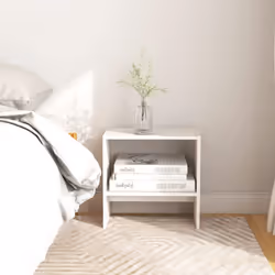 VidaXL 808056, Blanc, Bois de pin, 400 mm, 305 mm, 400 mm, 2 pièce(s)