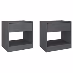 VidaXL 808068, Gris, Bois de pin, 400 mm, 310 mm, 400 mm, 2 pièce(s)