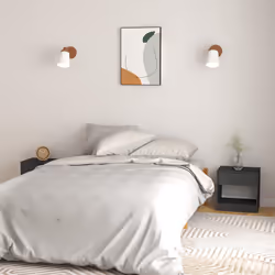 VidaXL 808068 Table de nuit et table de chevet Gris