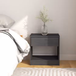 VidaXL 808068 Table de nuit et table de chevet Gris