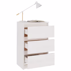 VidaXL 808085 Table de nuit et table de chevet Blanc
