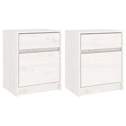 VidaXL 808126 Table de nuit et table de chevet Blanc