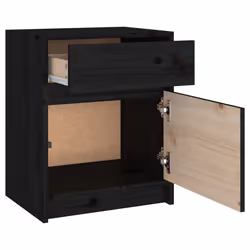VidaXL 808132 Table de nuit et table de chevet Noir - Vue supplémentaire 6
