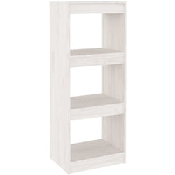 Bibliothèque/Séparateur de pièce Blanc 40x30x103,5cm Pin massif Vidaxl