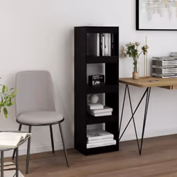 Cette bibliothèque/ce séparateur de pièce en bois présente un design élégant et classique, ce qui en fait un supplément attra ...