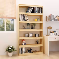 En tant qu’étagère polyvalente, cette armoire à livres en bois constitue un excellent complément décoratif et pratique à votr ...