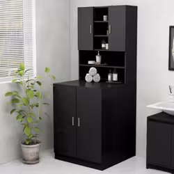 Avec ce meuble pour lave-linge, vous pouvez créer et utiliser de manière optimale un espace de rangement supplémentaire dans ...