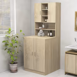 Description générale Avec ce meuble pour lave-linge, vous pouvez créer et utiliser de manière optimale un espace de rangement ...